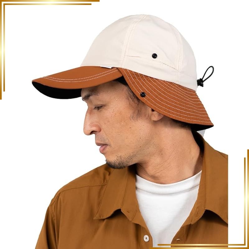 【新品】 [ナコタ] キャップ 日除け付きメンズ DOUBLE VISOR CAP 日よけ付き帽子 ダブルバイザーキャップ ベースボールキャップ メンズ レディース 夏用 紫外線 熱中症 UVカット かっこいいアウトドア キャンプ 登山 人気 ブランド メ 1