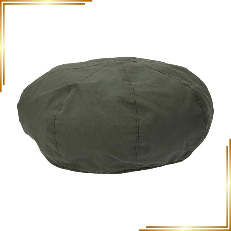 【新品】 ベーシックエンチ OC Cordura Rip Beret オーガニックコットン 帽子 手洗い コーデュラ リップストップ ベレー 吸水速乾 シャリ感 洗えて清潔な帽子 ナイロン レディース メンズ フリーサイズ オリーブ 1