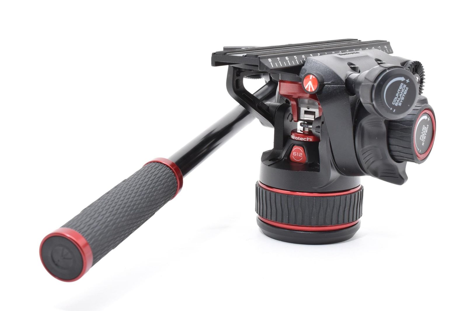 【美品】Manfrotto ナイトロテック612フルードビデオ雲台 三脚雲台 ブラック MVH612AH