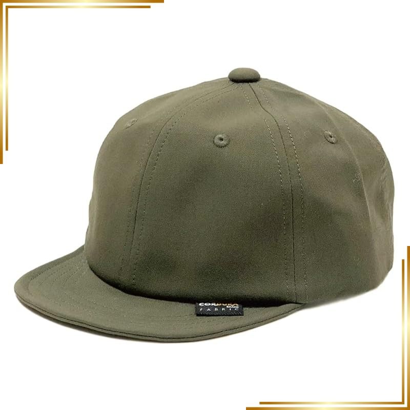 【新品】 ベーシックエンチ Cordura Chino Ball Cap コーデュラ 日本製生地 帽子 ショートつば レディース メンズ フリーサイズ オリーブ 1