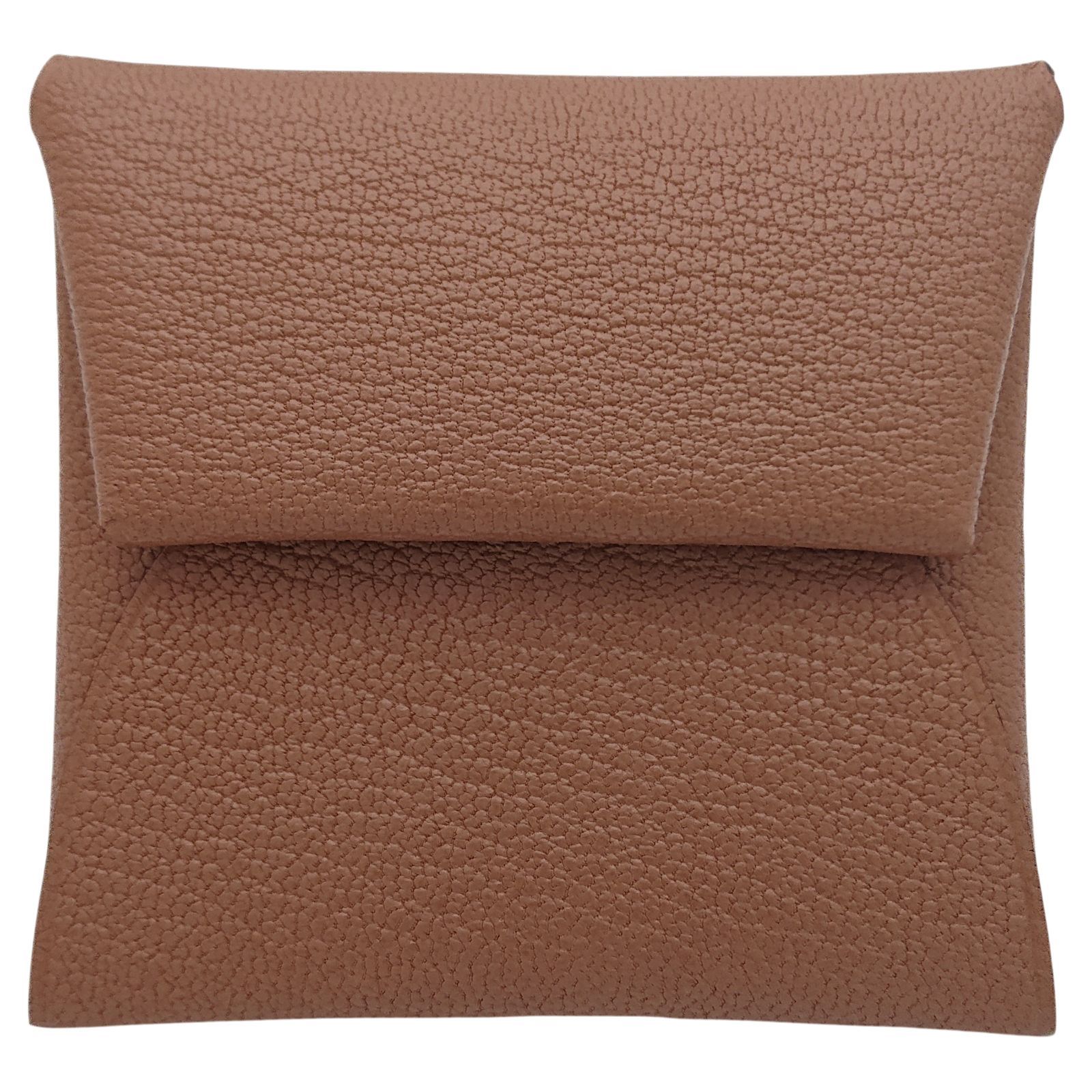 HERMES エルメス コインケース バスティア Z刻印 ブラウン ピンク