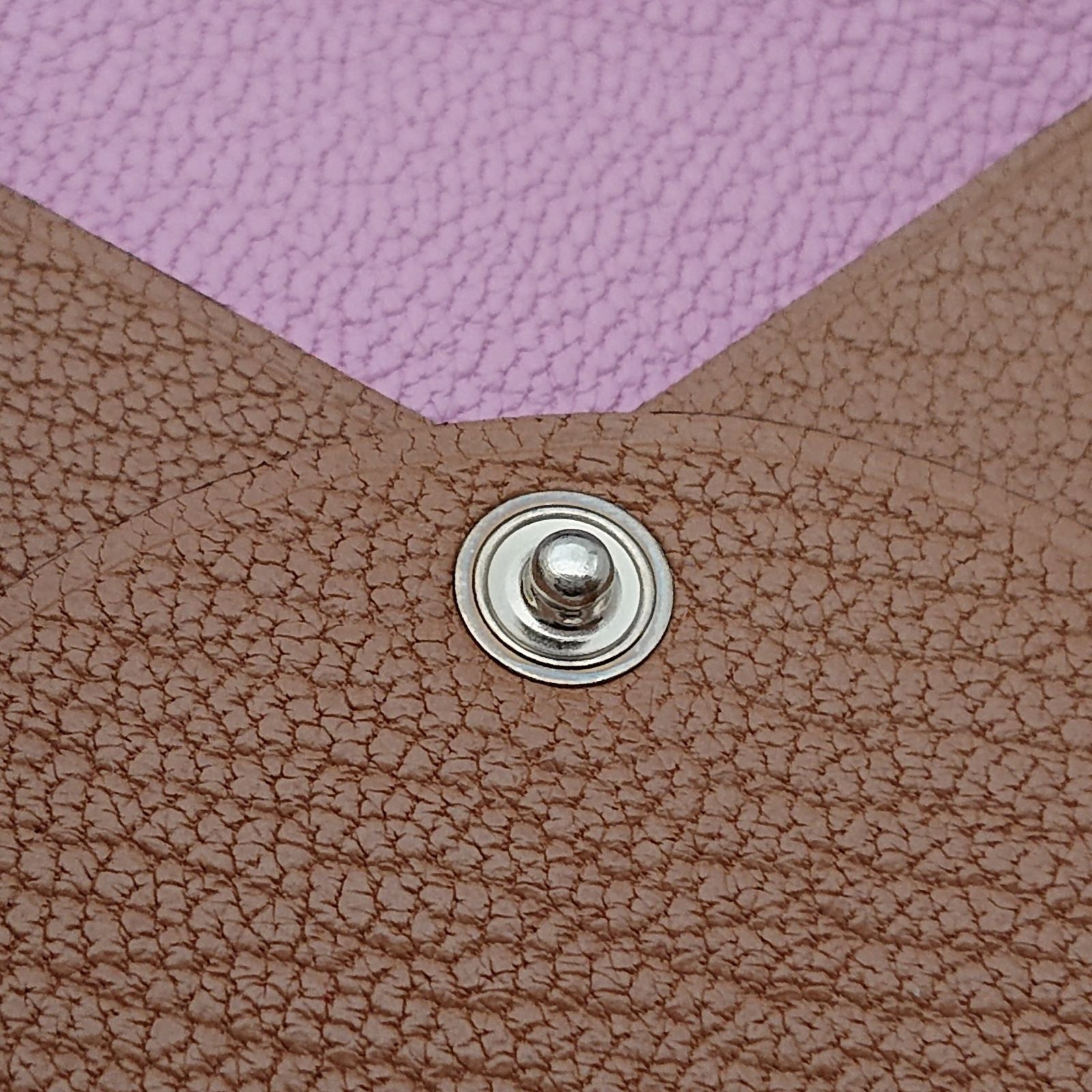 HERMES エルメス コインケース バスティア Z刻印 ブラウン ピンク