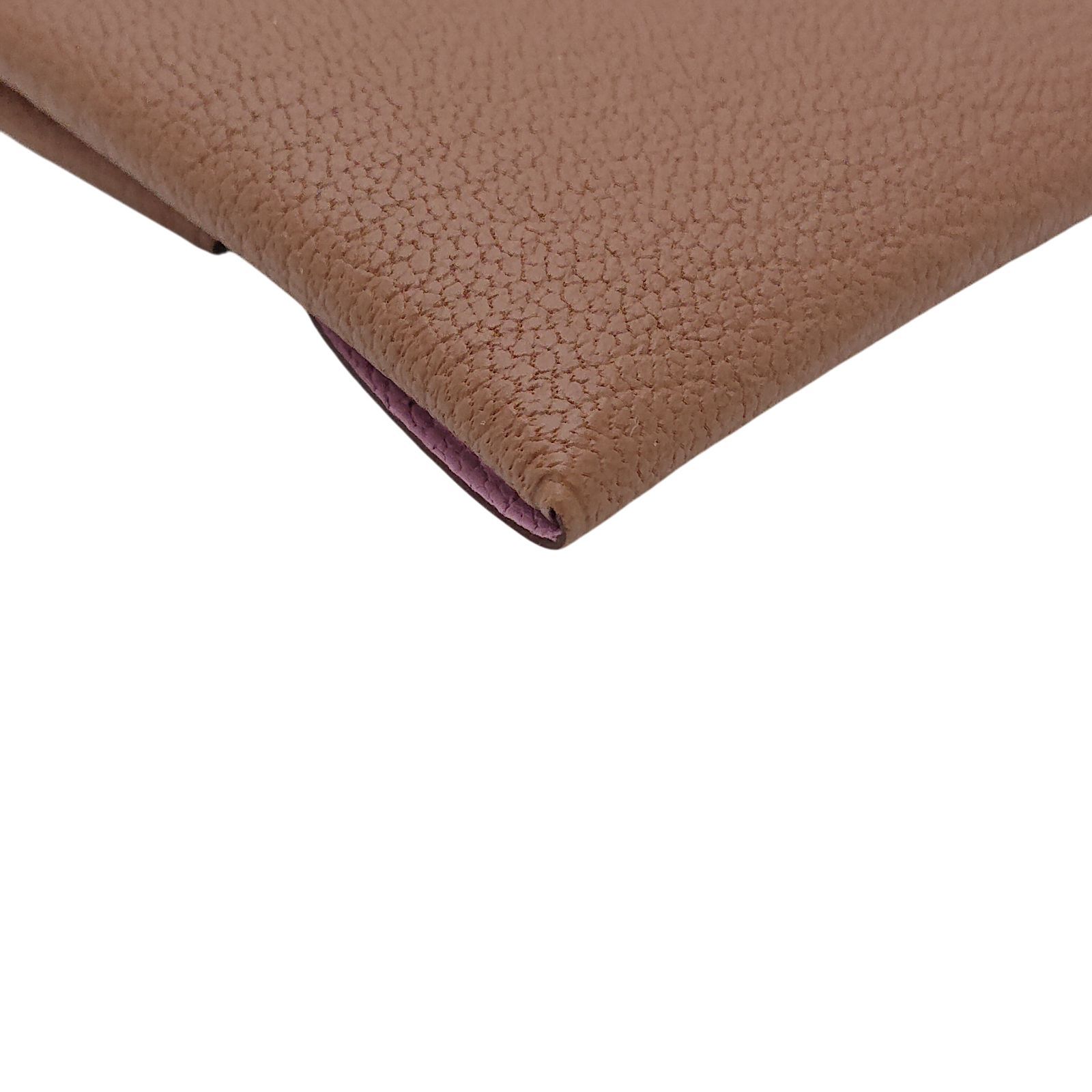 HERMES エルメス コインケース バスティア Z刻印 ブラウン ピンク HERMES エルメス コインケース バスティア Z刻印 ブラウン ピンク