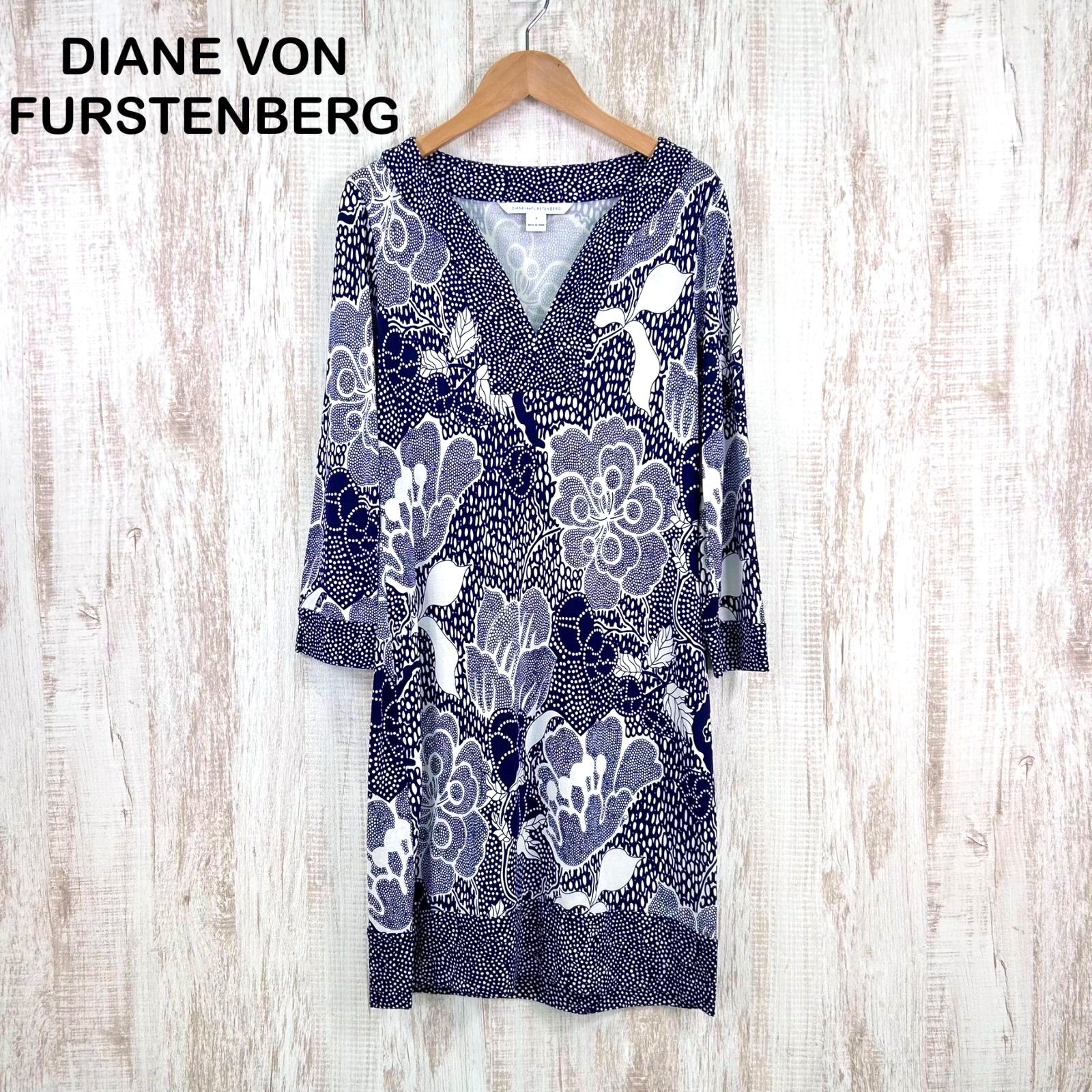 DVF DIANE von FURSTENBERG ダイアンフォンファステンバーグ シルク100