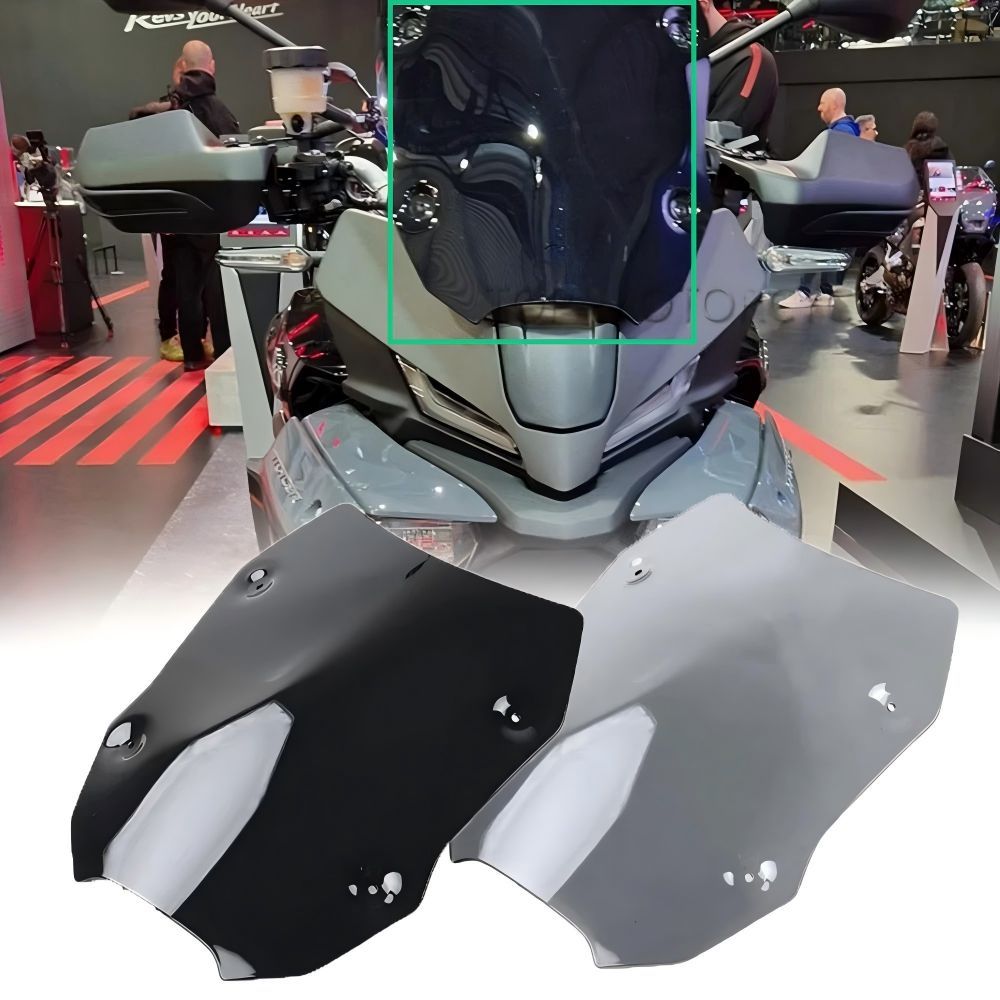 【送料無料】ヤマハ(Yamaha) トレーサー9/GT/GT+Y-AMT (Tracer 9/GT/GT+Y-AMT) 2025専用フロントウインドシールド アクリル製ブラック/グレー 防風・UVカット・視界確保・疲労軽減 ノーマル交換 ドレスアップ効果抜群