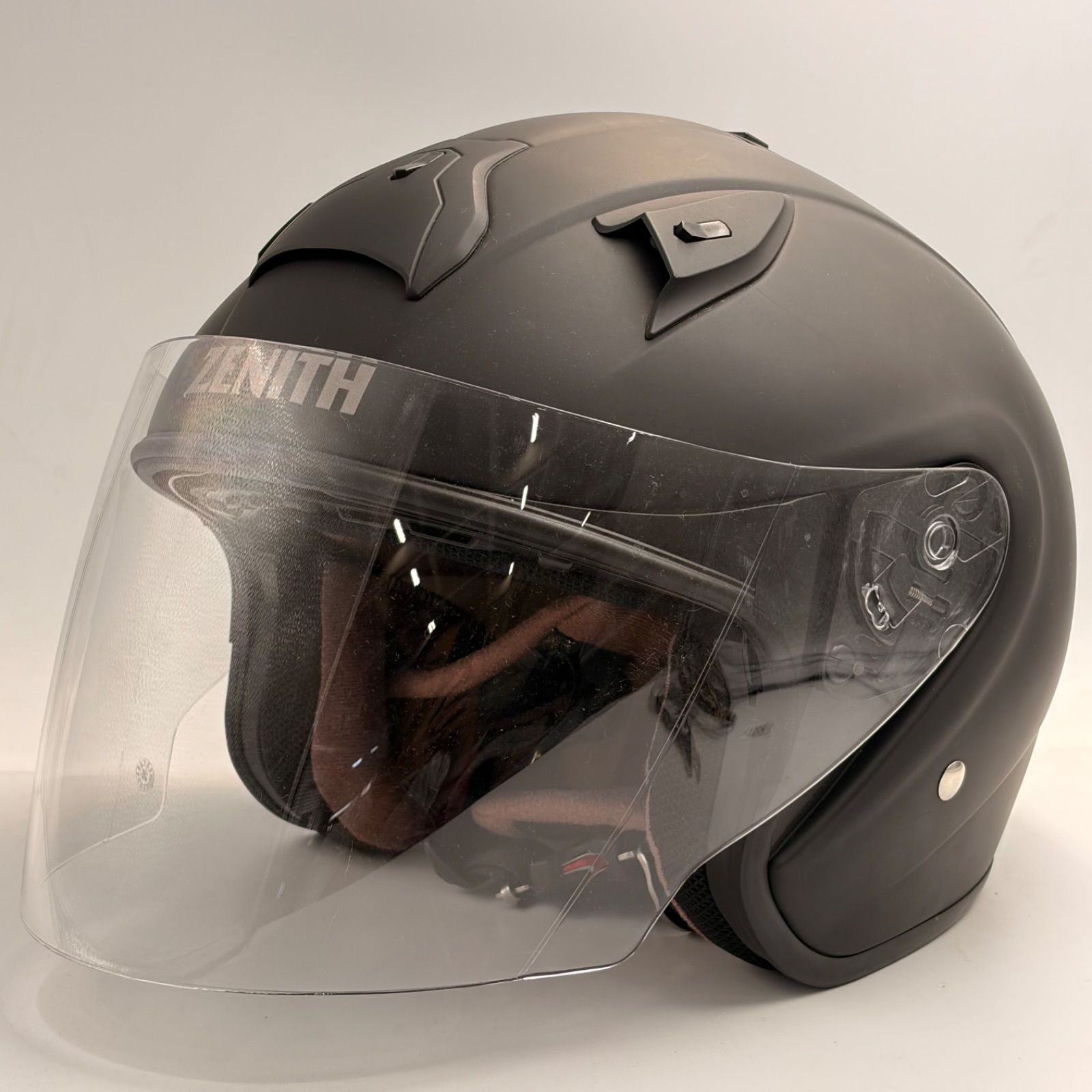ZENITH ジェットヘルメット マットブラック YAMAHA ZENITH ジェットヘルメット マットブラック Mサイズ 57- - メルカリ