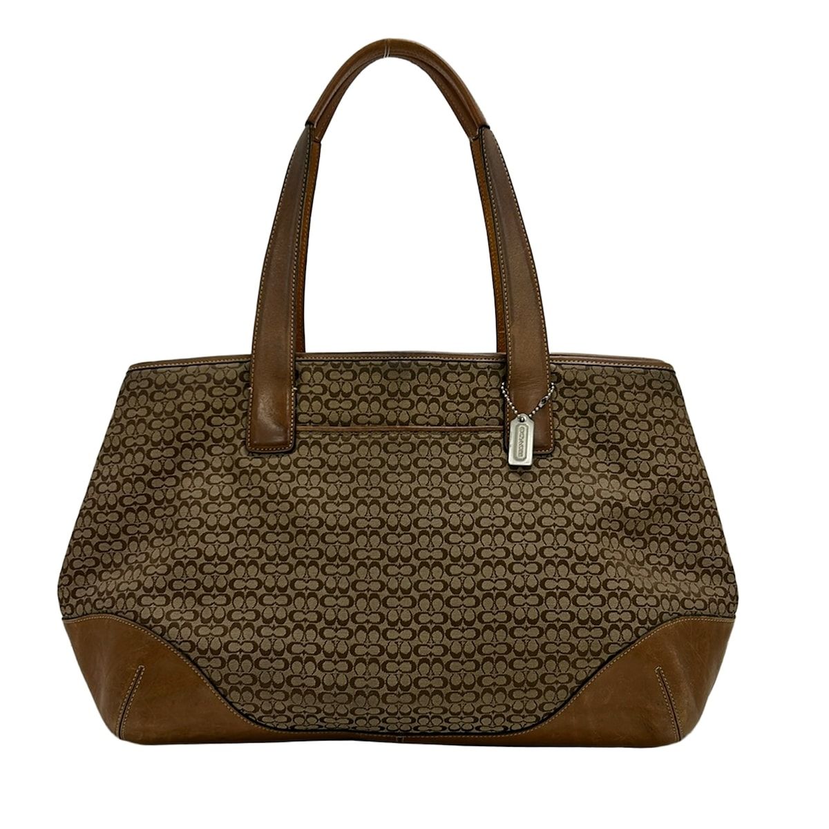 COACH(コーチ) トートバッグ ミニシグネチャー柄 6621 ベージュ×ライト