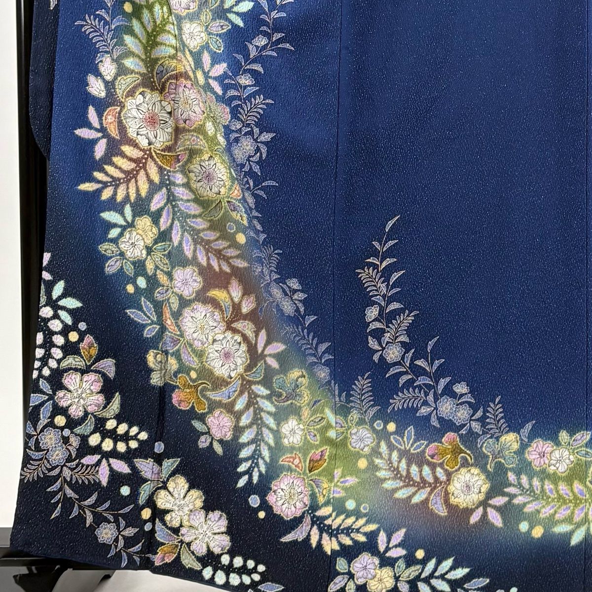 振袖 身丈162.5cm 裄丈67cm M 袷 徳永憲峯 落款 辻が花 銀通し 金彩