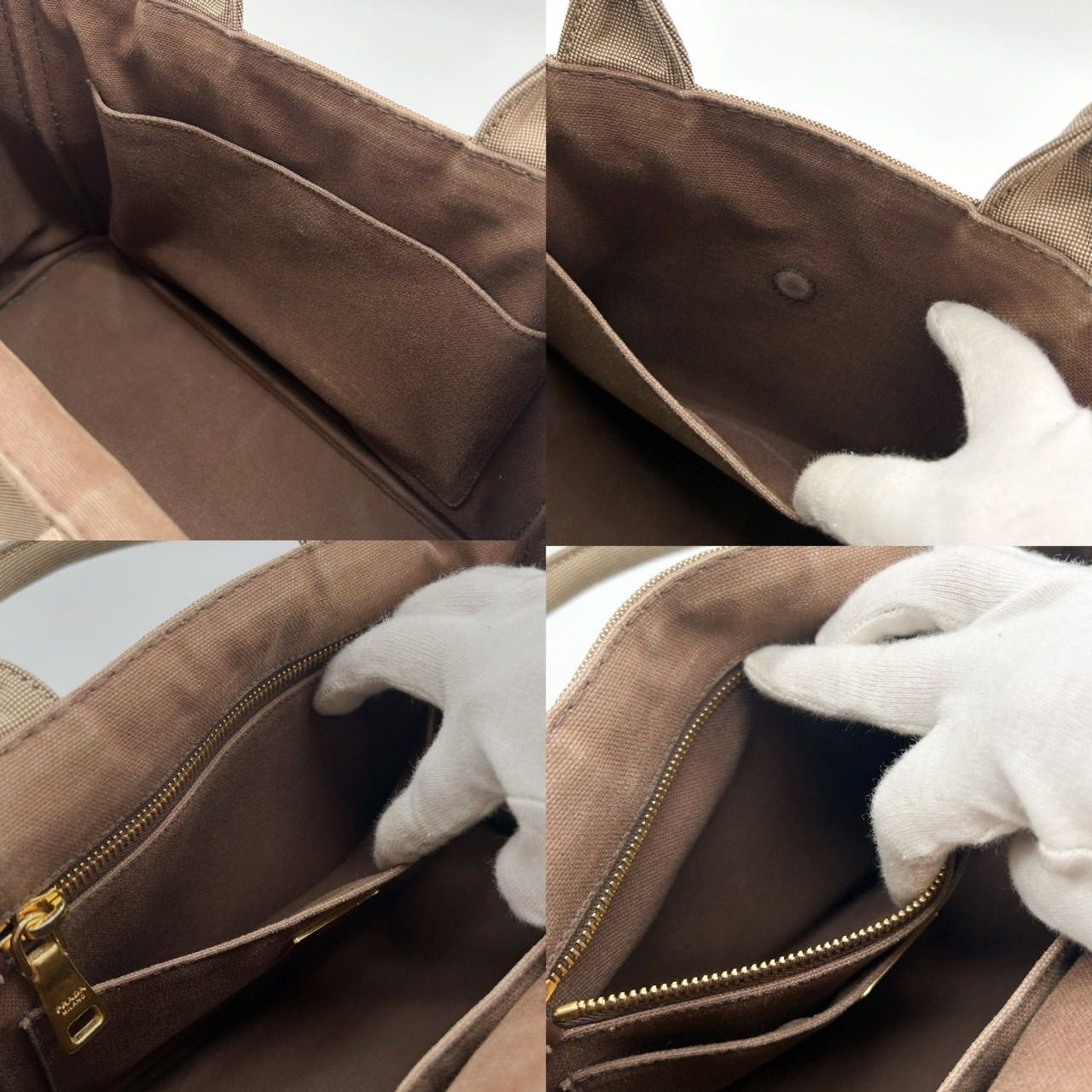 PRADA プラダ カナパ 2WAY ハンドバッグ ベージュ 1BG439 トートバッグ 