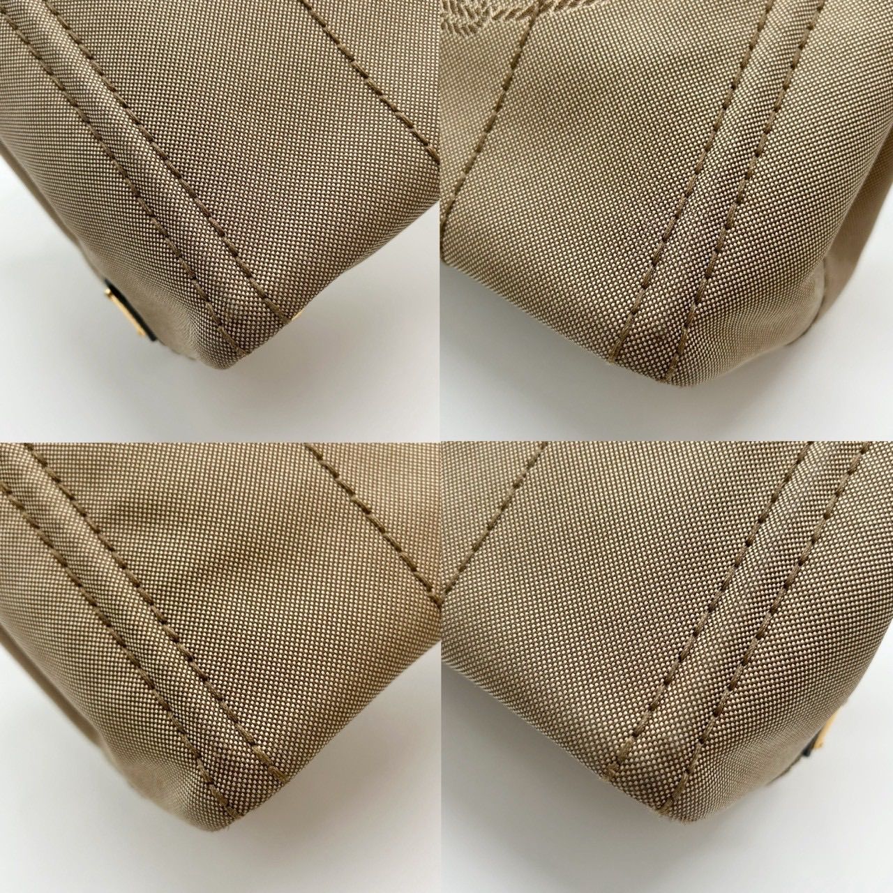 PRADA プラダ カナパ 2WAY ハンドバッグ ベージュ 1BG439 トートバッグ 