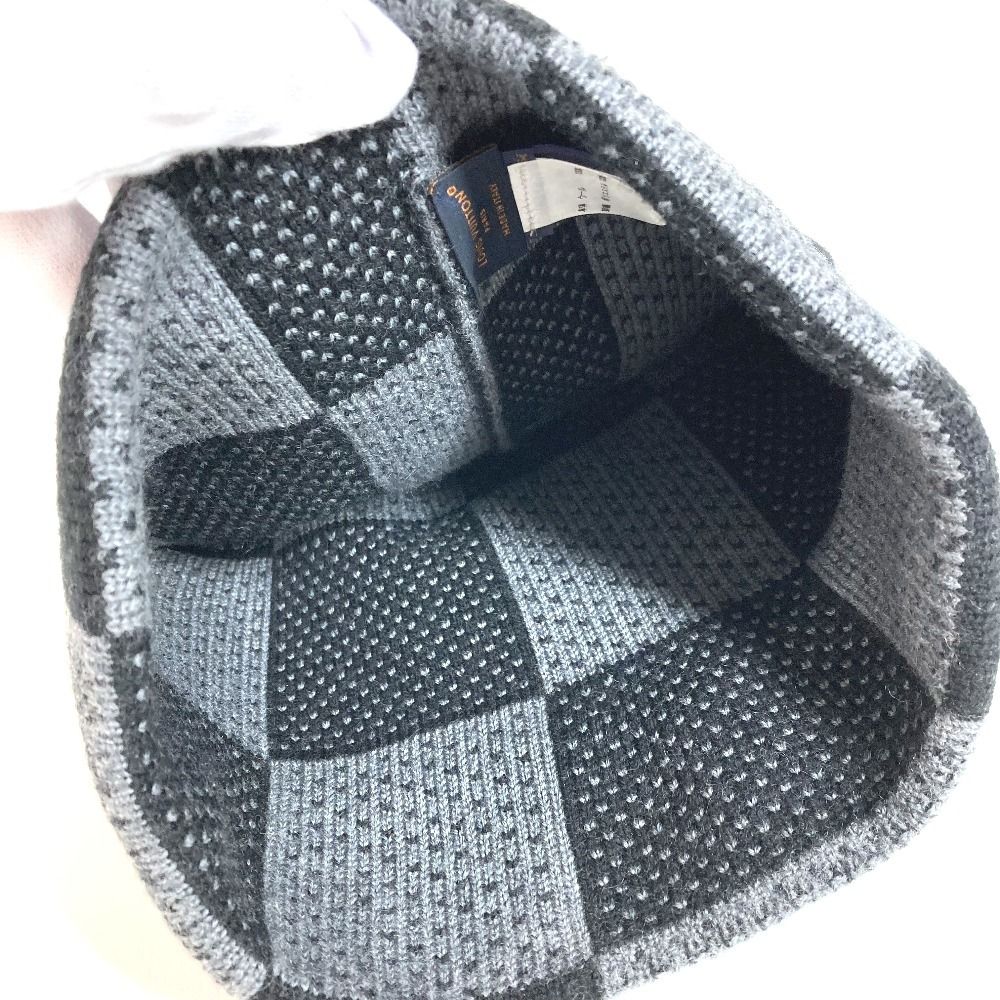 LOUIS VUITTON ルイヴィトン ニット帽 ビーニー ダミエ ヘリテージ