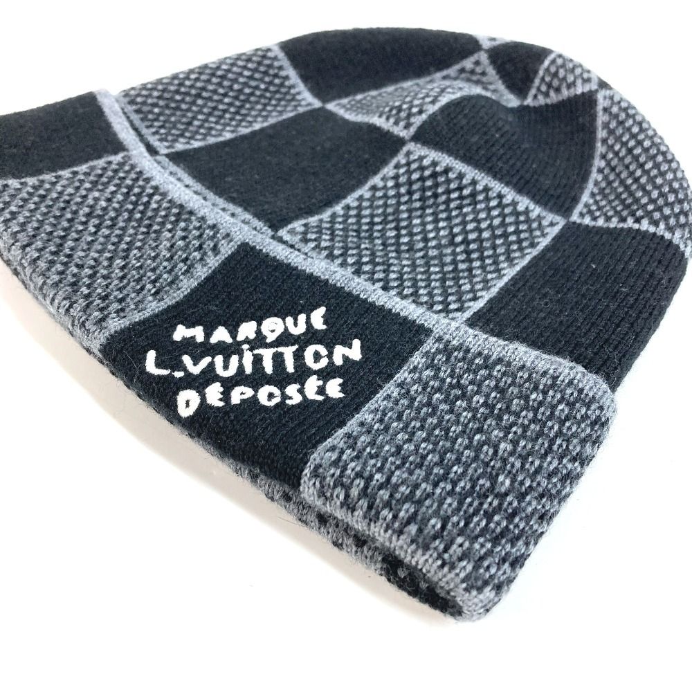 LOUIS VUITTON ルイヴィトン ニット帽 ビーニー ダミエ ヘリテージ