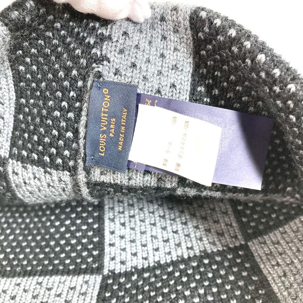 LOUIS VUITTON ルイヴィトン ニット帽 ビーニー ダミエ ヘリテージ
