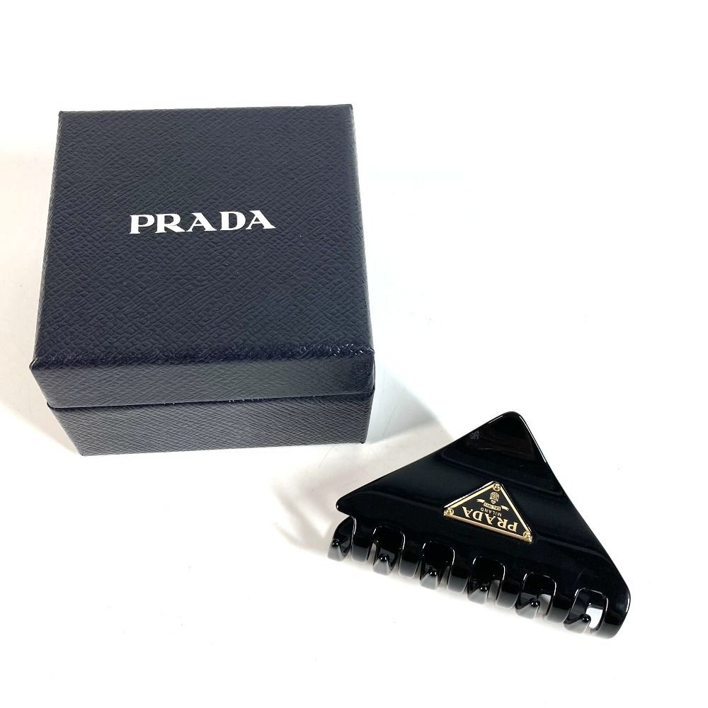 PRADA プラダ ヘアピン トライアングルロゴ 三角ロゴ プレート