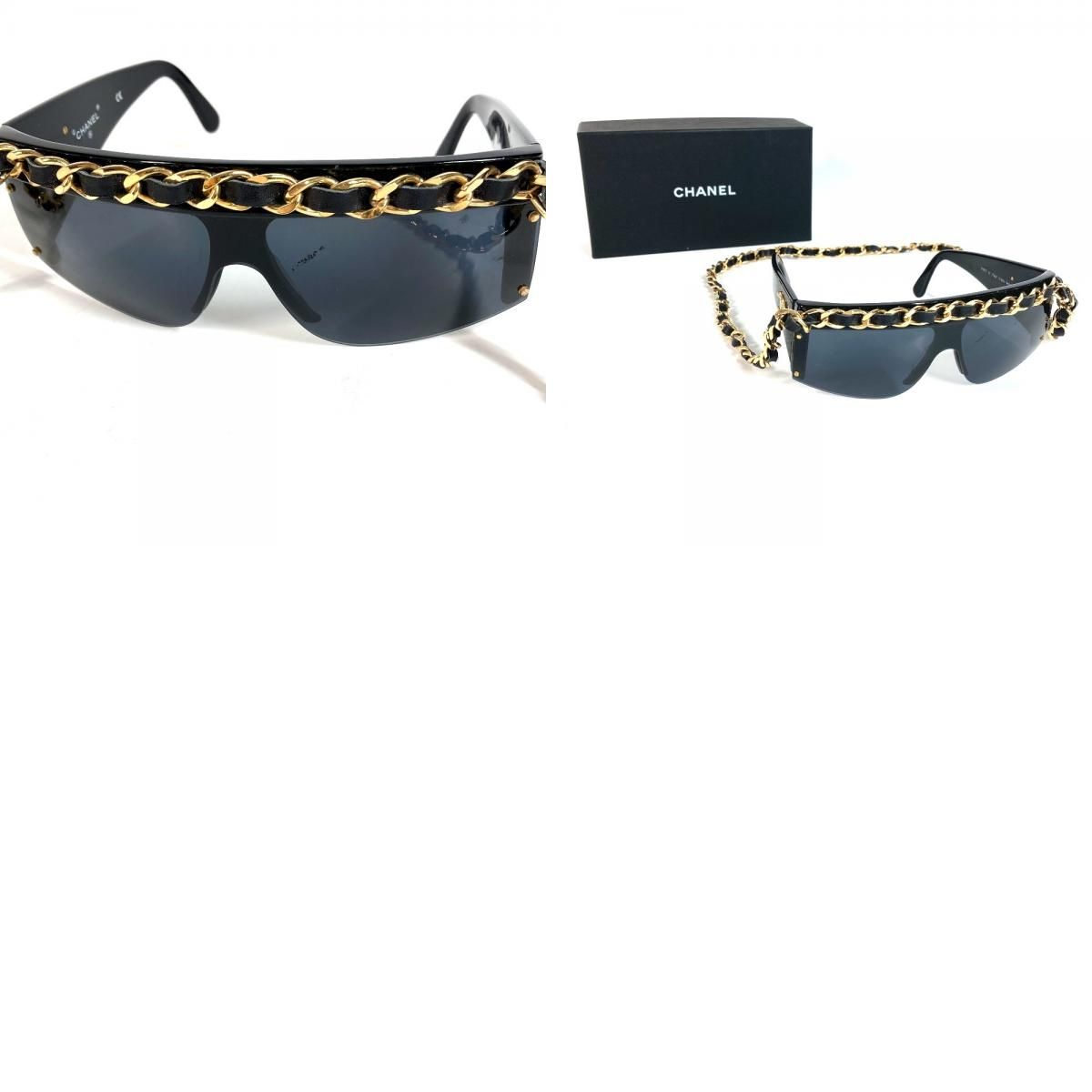 美品✨CHANEL シャネル 最高級サングラス サイドロゴ CC ココマーク刻印 CHANEL シャネル サングラス CC ココマーク ロゴ 01456 プラスチック
