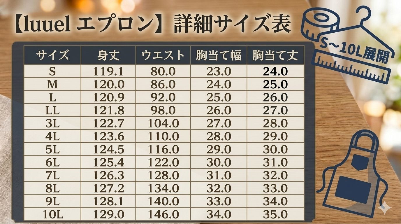 日本製・気品漂うブラックメランジロングエプロン 茶道お稽古にも