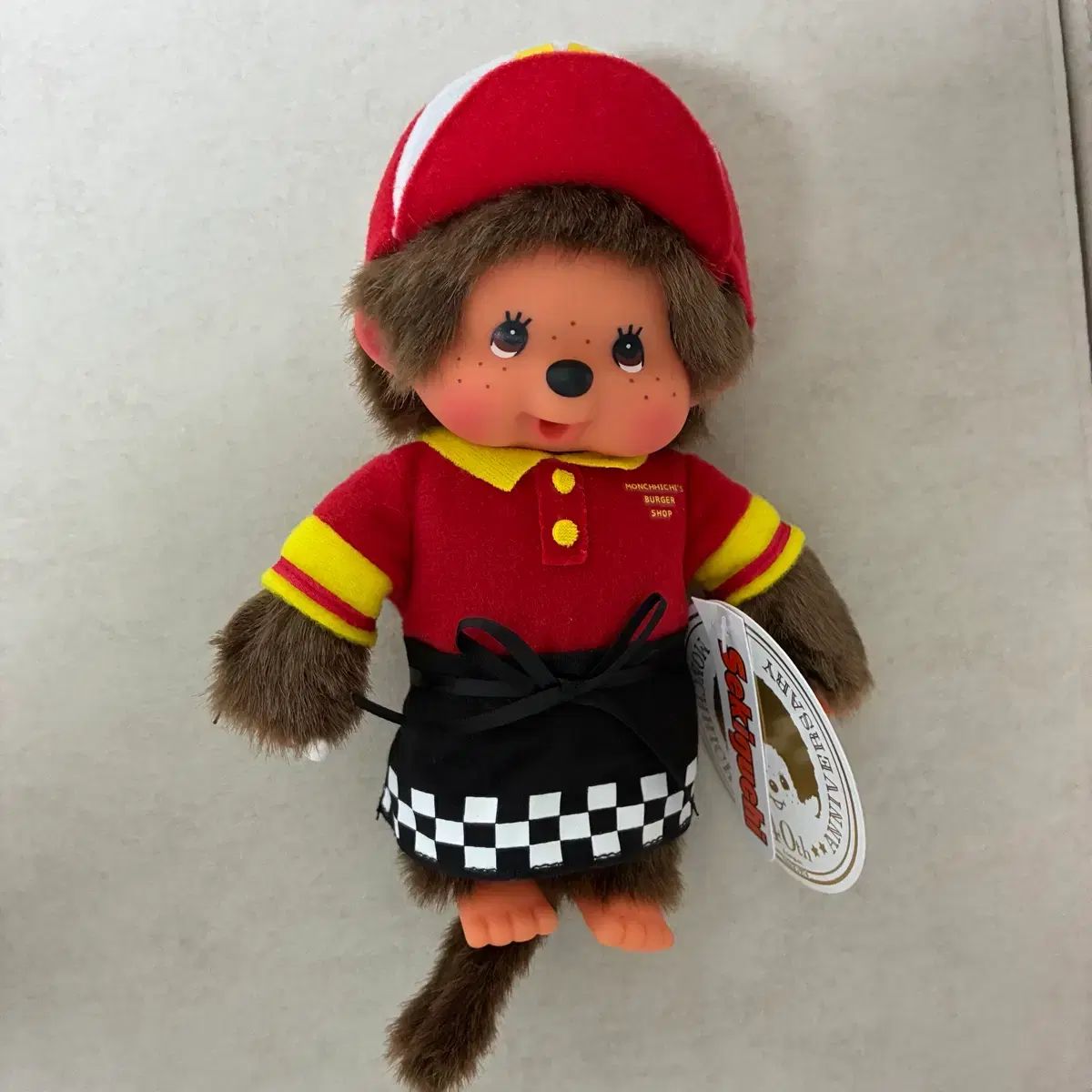 モンチッチ バーガーショップスタッフ ぬいぐるみ (新品)