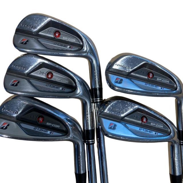 【中古】 ブリヂストン BRIDGESTONE 213HF 5S アイアンセット IR 純正特注シャフト (フレックスS) メンズ 男性用 右利き 右用 Cランク ゴルフクラブ