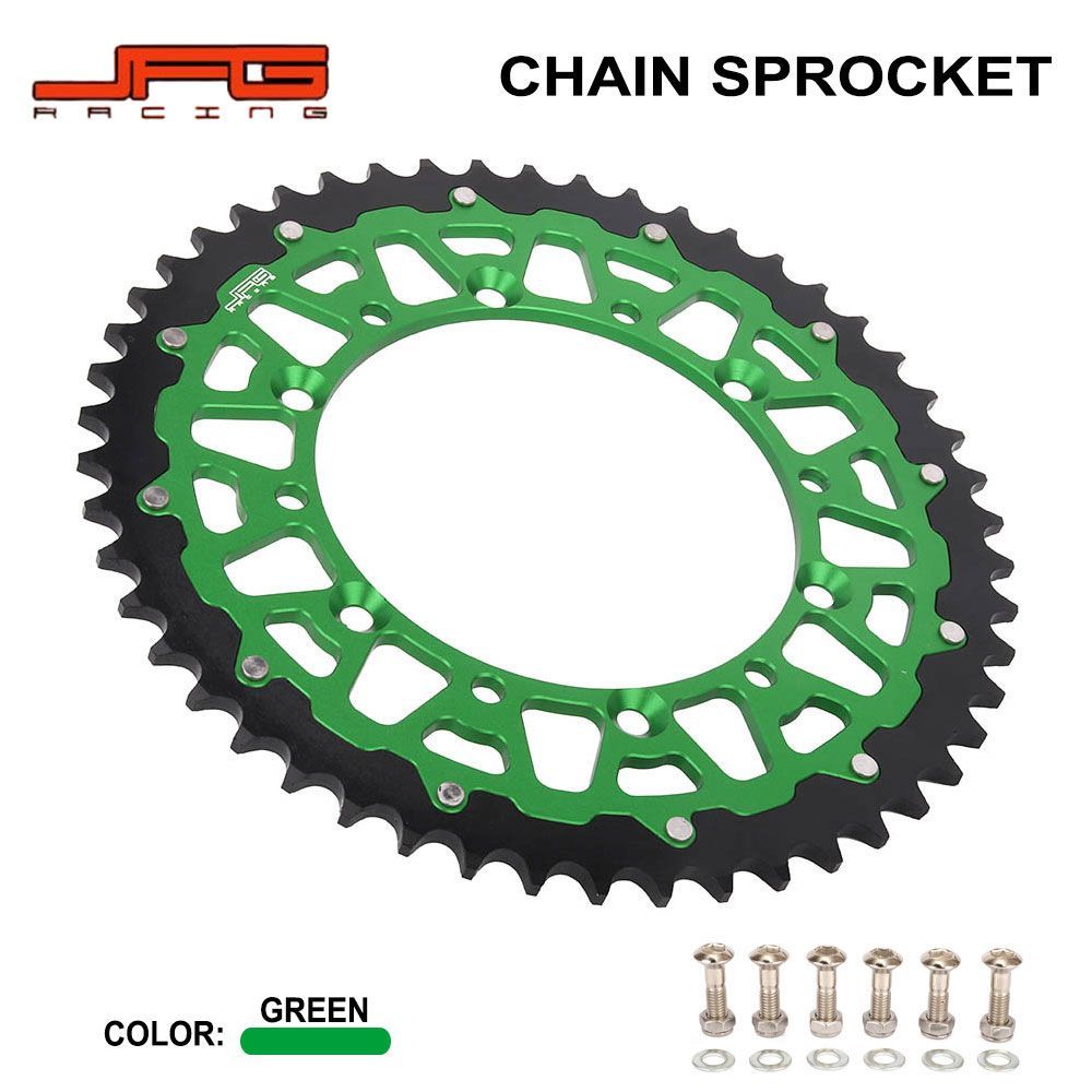 キケロ グリーンカスタム】Kawasaki/Suzuki用 52T リアスプロケット KX250F