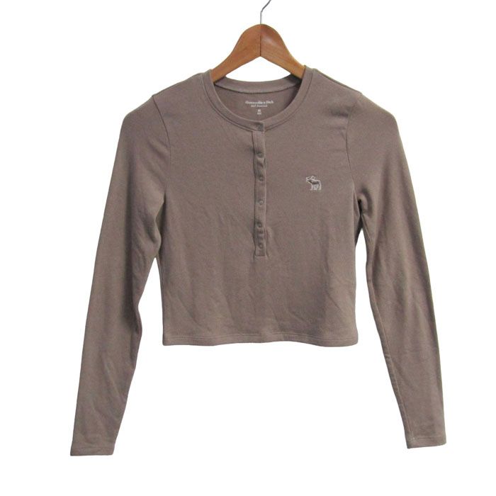 アバクロンビー&フィッチ 長袖Tシャツ トップス ヘンリーネック
