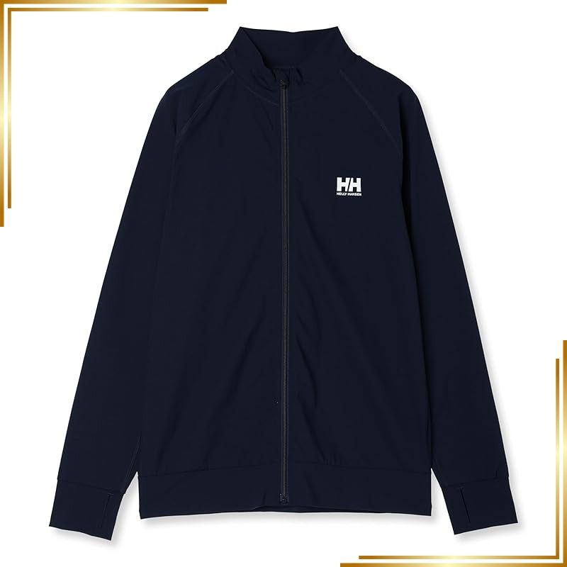 【新品】 [ヘリーハンセン] ラッシュガード L/S Full-zip Rashguard メンズ オーシャンネイビー 1
