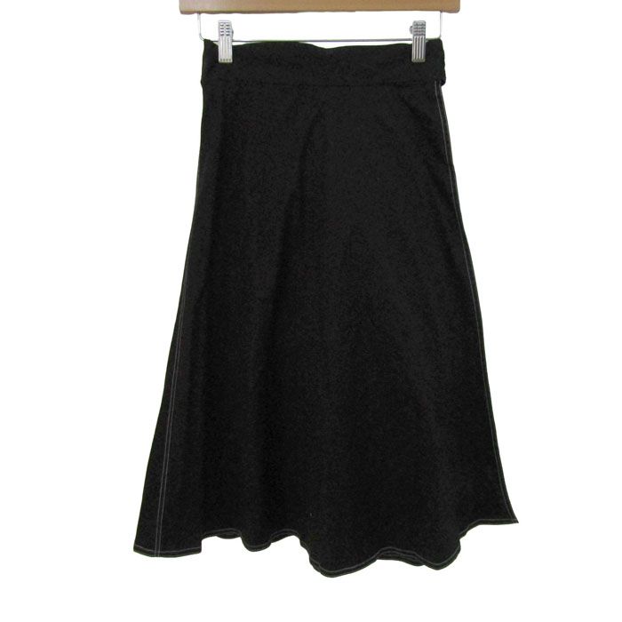 ダイアンフォンファステンバーグ ロングスカート ボトムス フレア レディース 2サイズ ブラック DIANE VON FURSTENBERG 【中古】