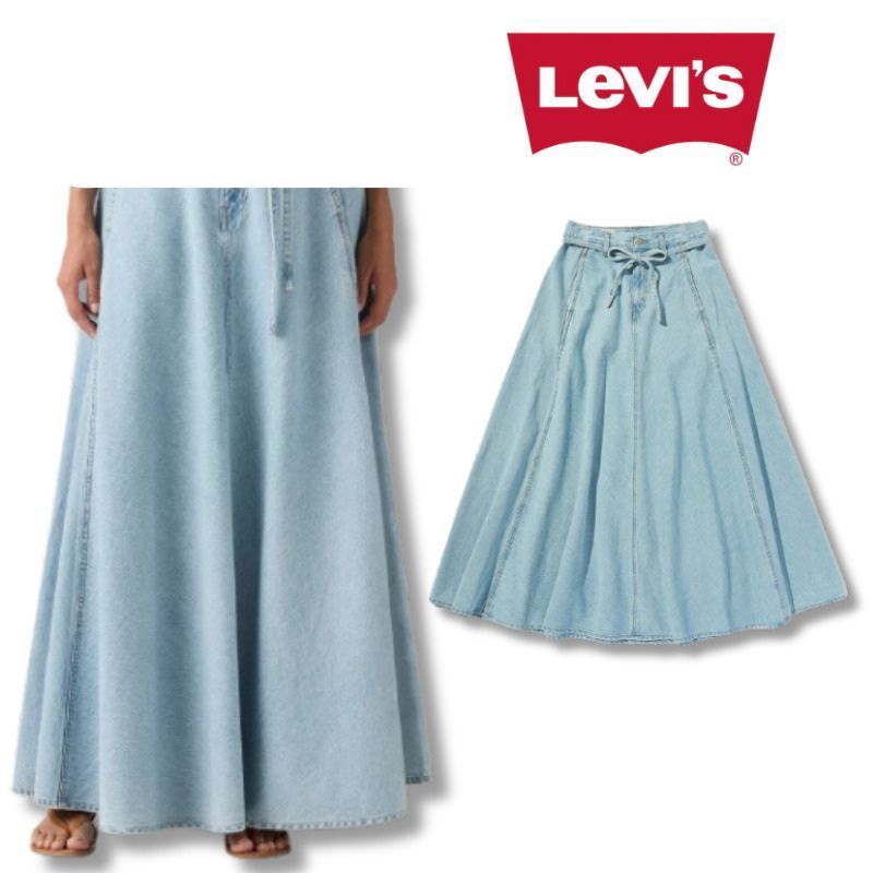 リーバイス Levi’s XL スカート ライト インディゴ WRITE INDIGO レディース 005do0009