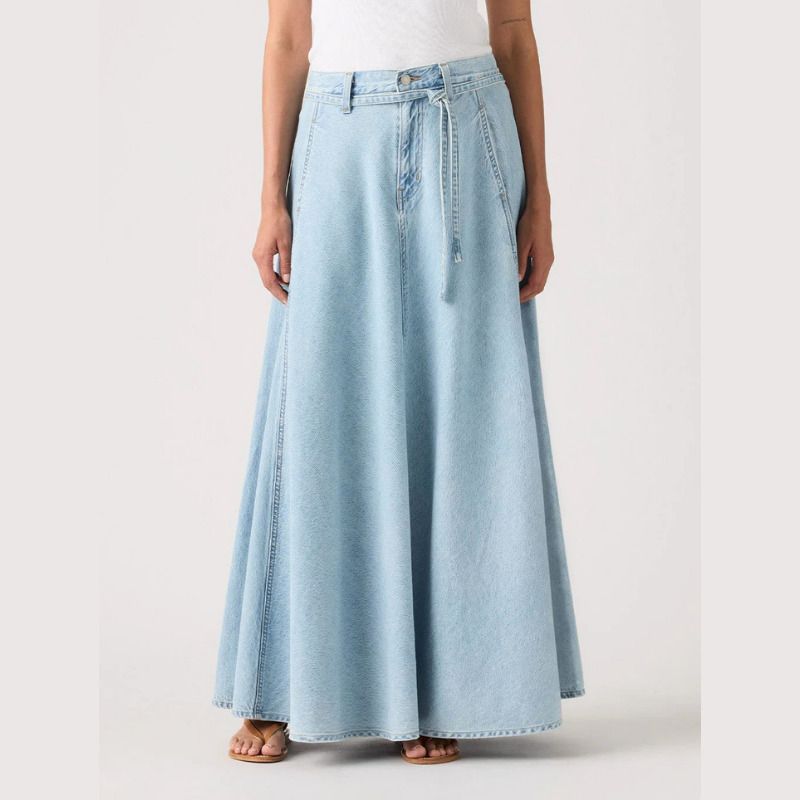 リーバイス Levi’s XL スカート ライト インディゴ WRITE INDIGO レディース 005do0009
