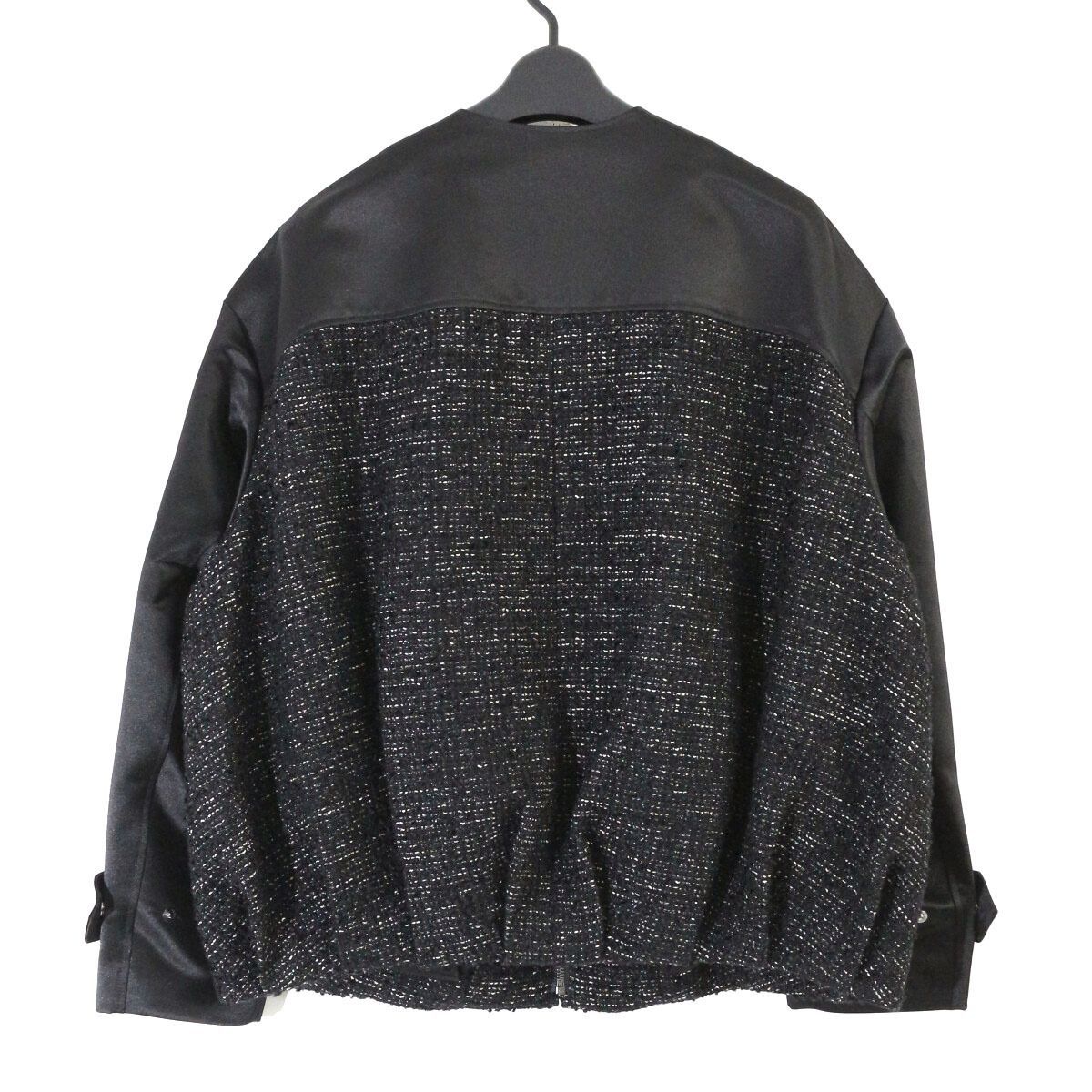 theory luxe セオリーリュクス 25AW Jewel Tweed Jira Jacket サテン 