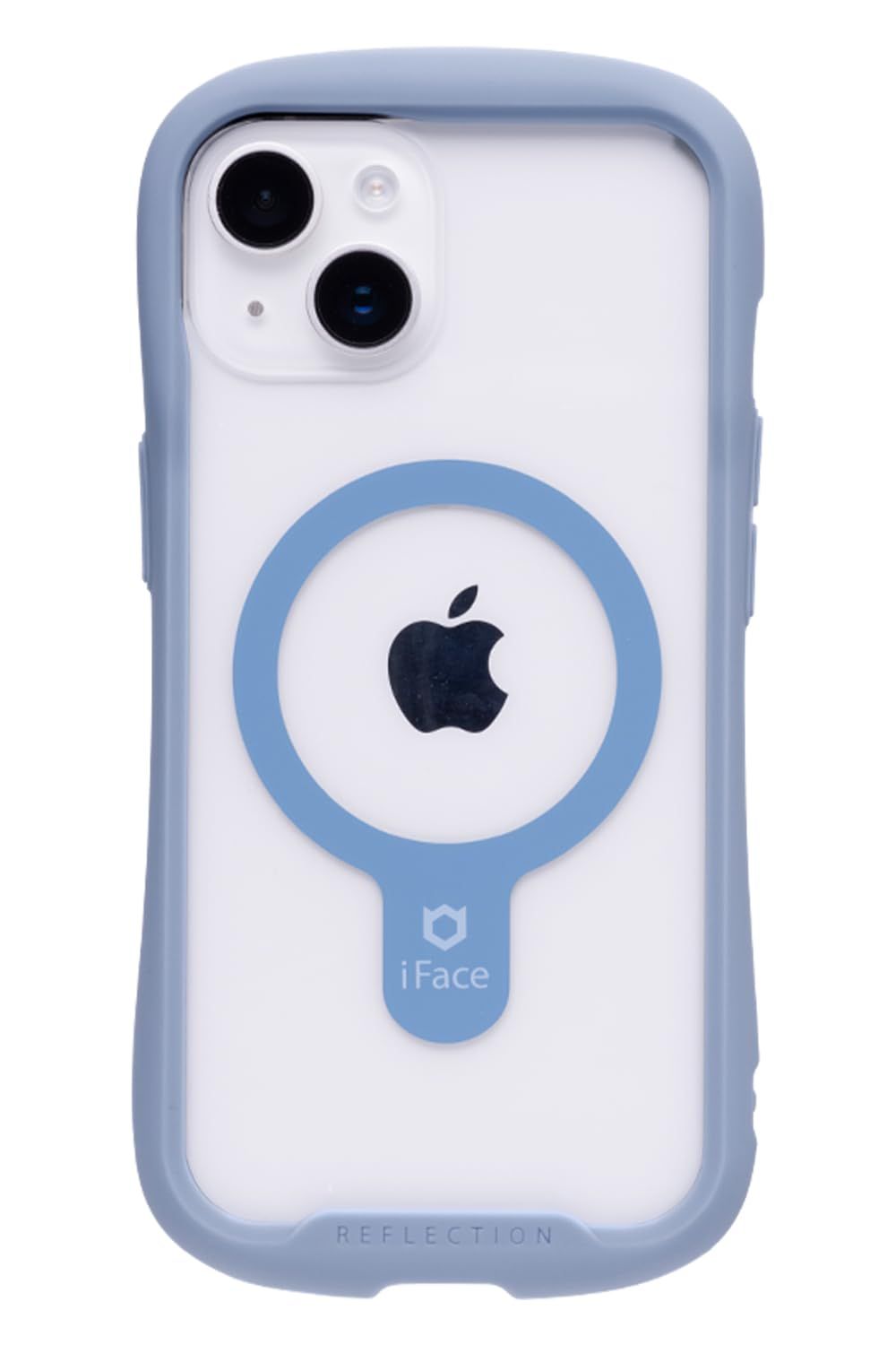 iFace Reflection Magnetic iPhone 14 専用 MagSafe 対応 ケース クリア 強化ガラス (ペールブルー)【アイフェイス アイフォン14 用 iphone14 用 カバー マグセ [ペールブルー・iPhone 14 専用]