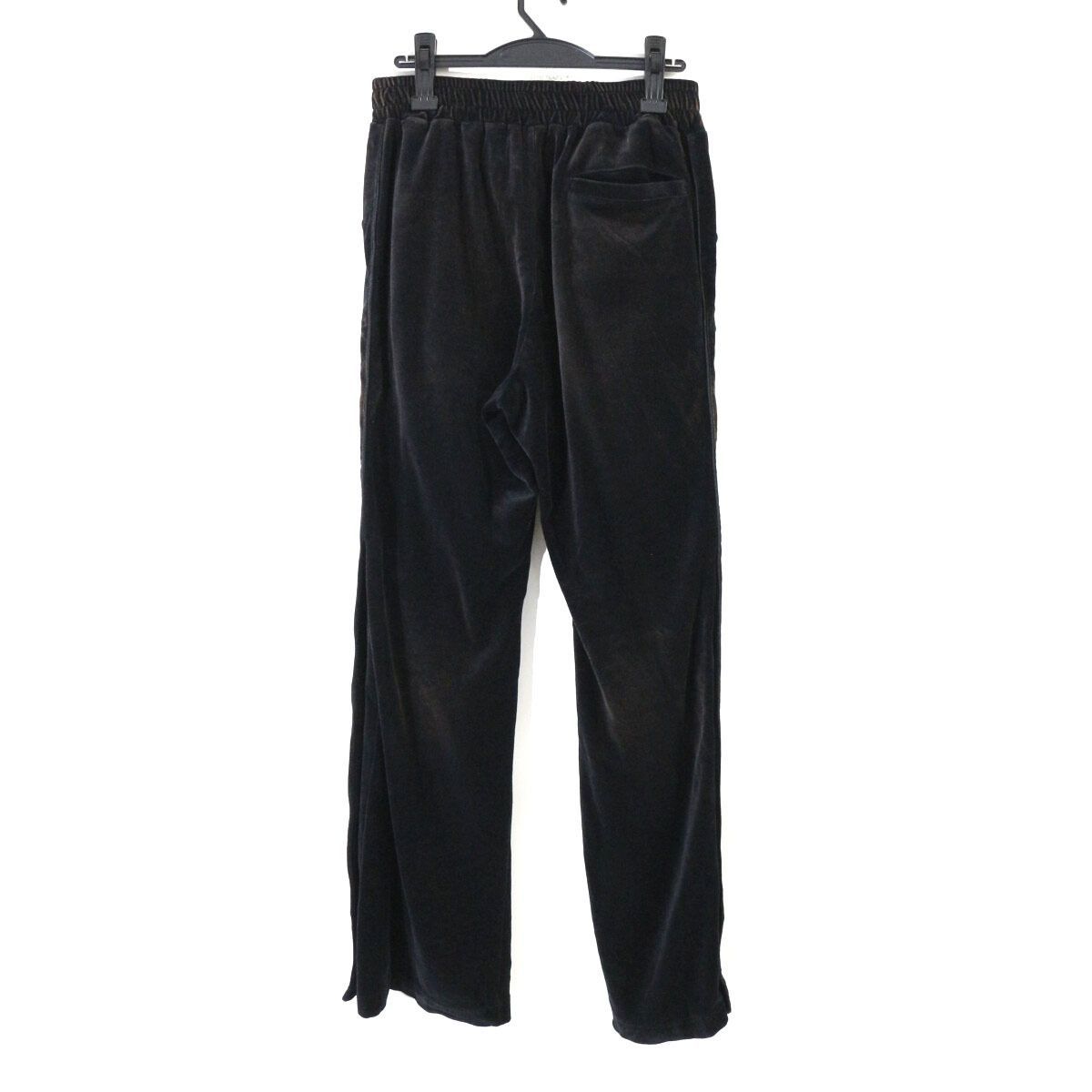 KAMIYA カミヤ 24AW Bleached Velor Pants ブリーチ加工ベロアパンツ S