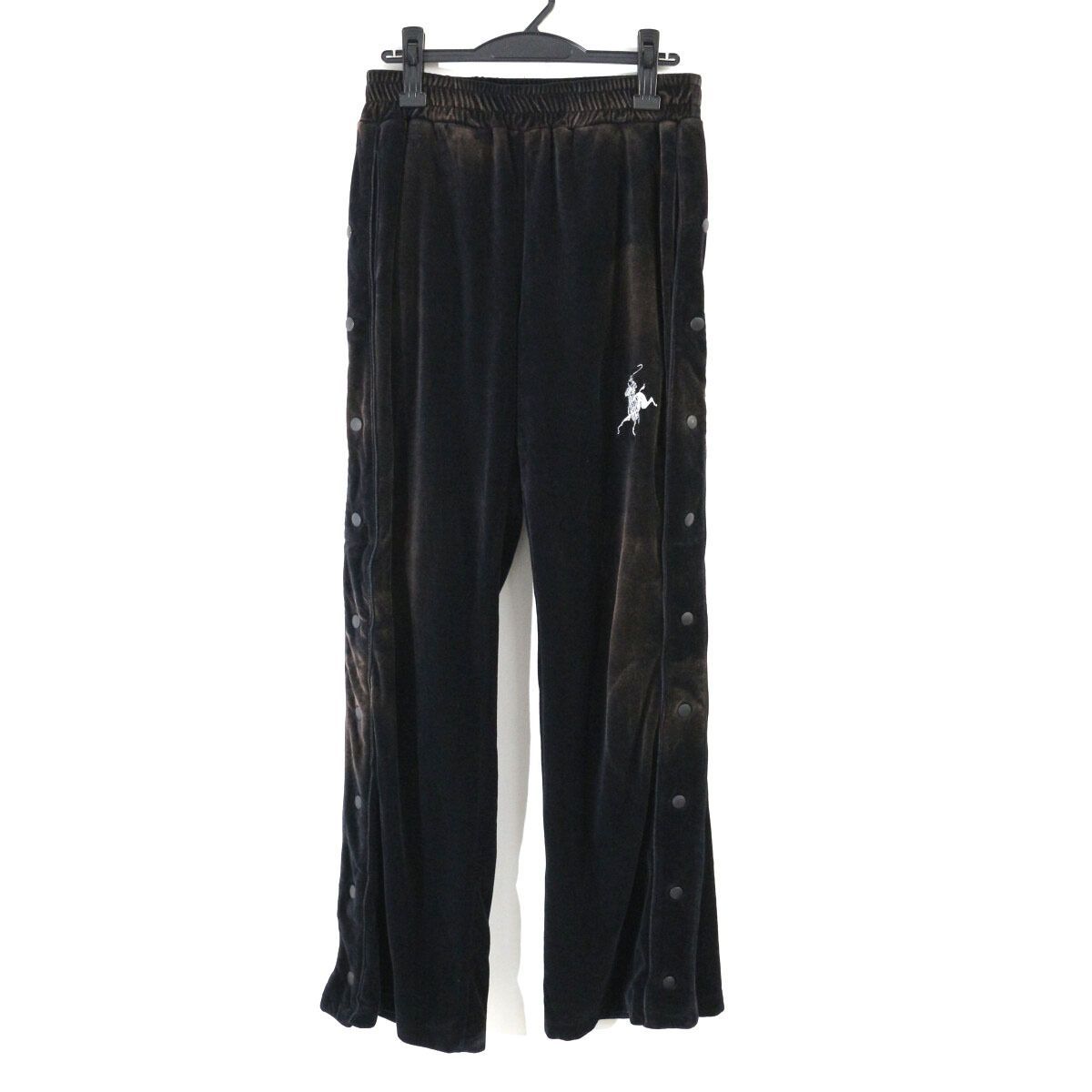 KAMIYA カミヤ 24AW Bleached Velor Pants ブリーチ加工ベロアパンツ S