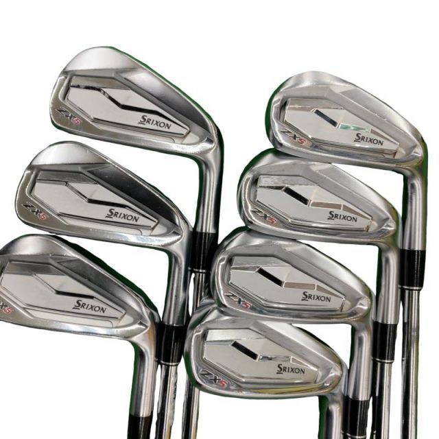 中古】 ダンロップ SRIXON ZX5 8S アイアンセット IR 純正特注シャフト