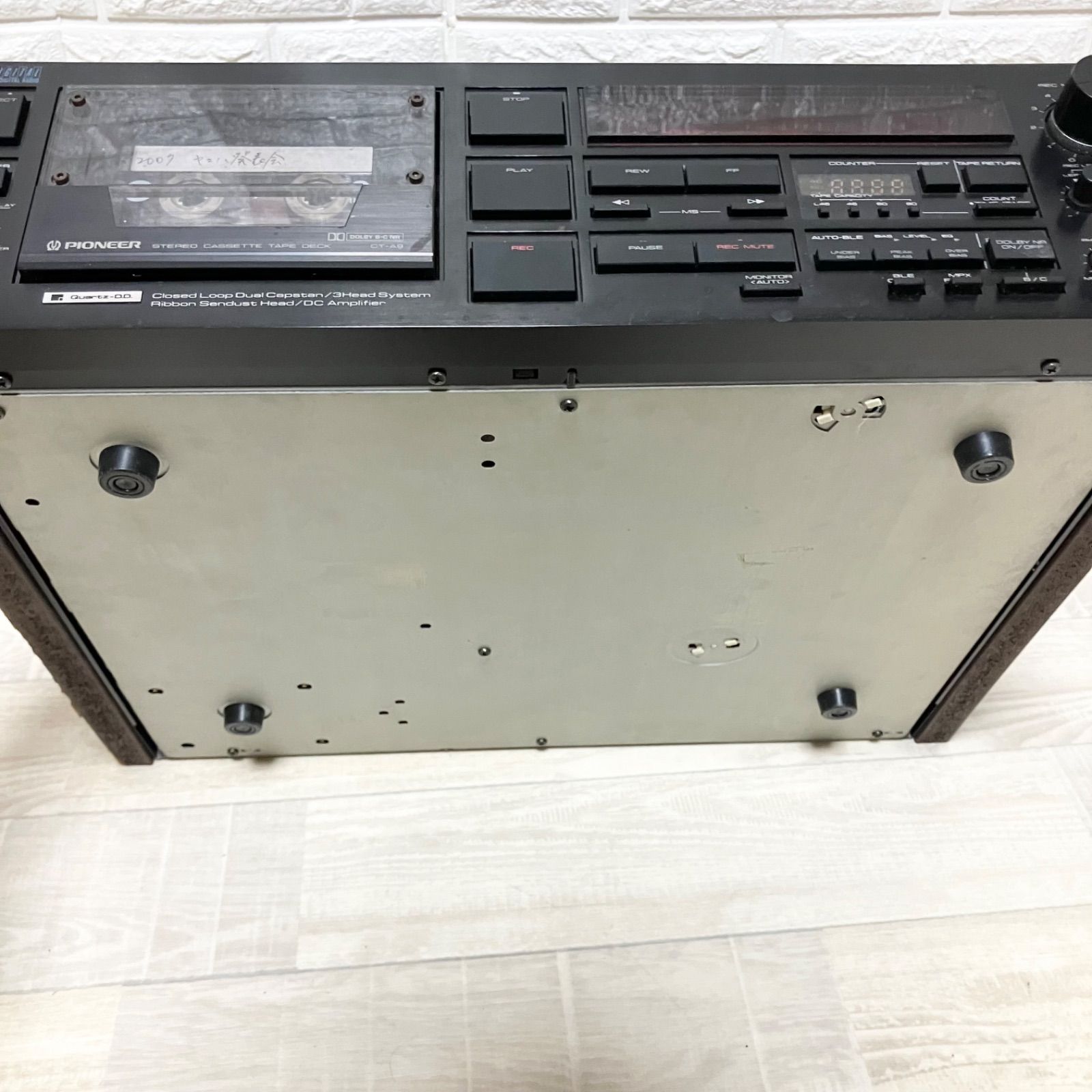 ジャンク パイオニア Pioneer CT-A9 ステレオカセットデッキ 通電確認 