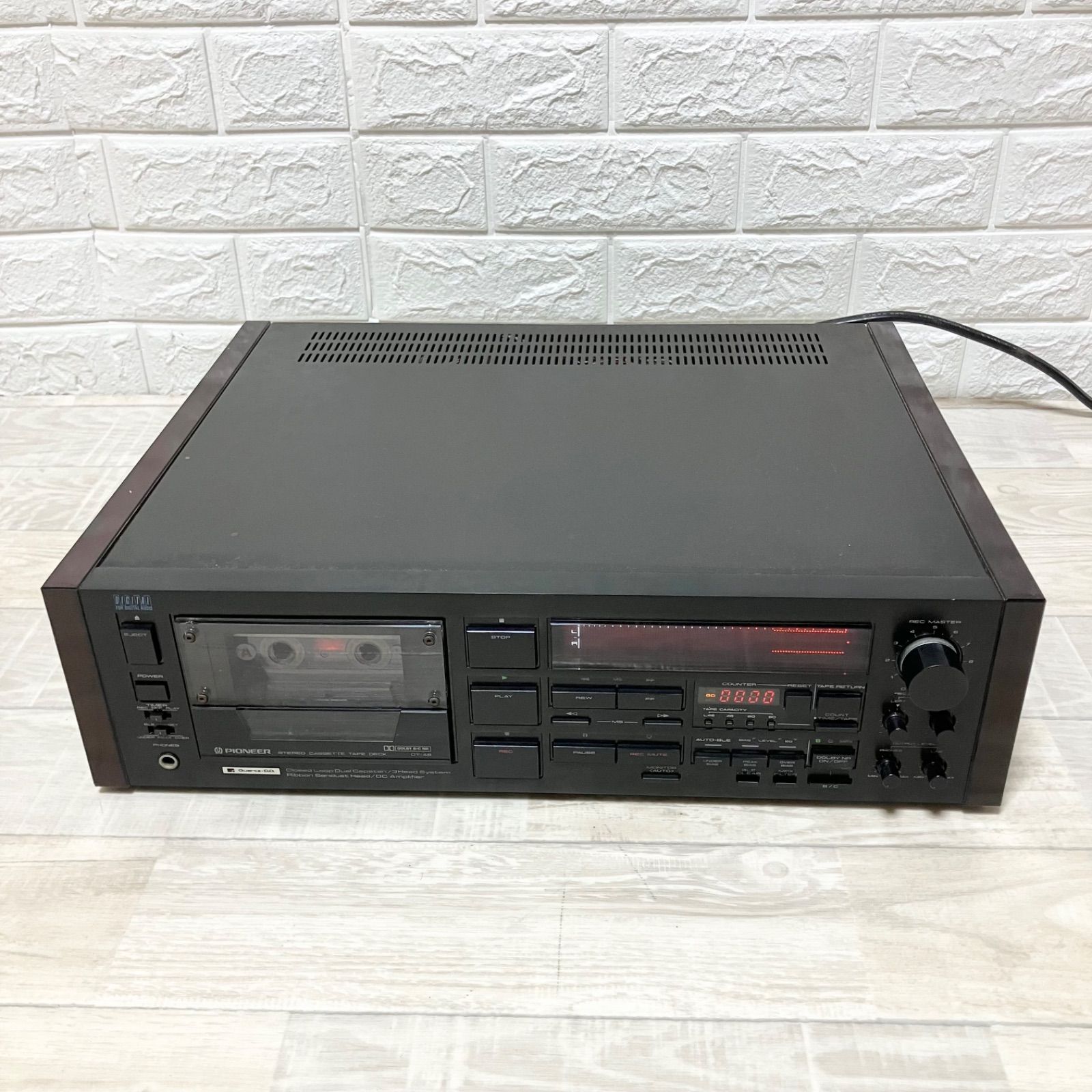 ジャンク　パイオニア　Pioneer CT-A9 ステレオカセットデッキ 通電確認済
