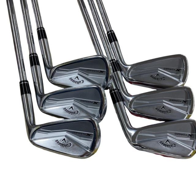 【中古】 キャロウェイ X FORGED(2024) 6S アイアンセット IR 純正特注シャフト (フレックスS) メンズ 男性用 右利き 右用 Cランク ゴルフクラブ