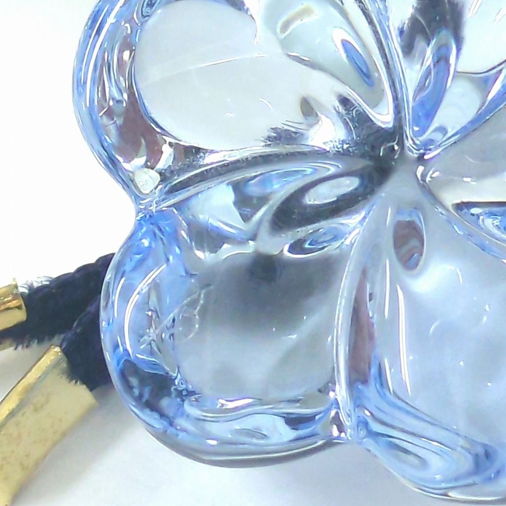 Baccarat バカラ リリフラワー ネックレス チョーカー ブルー ネイビー 