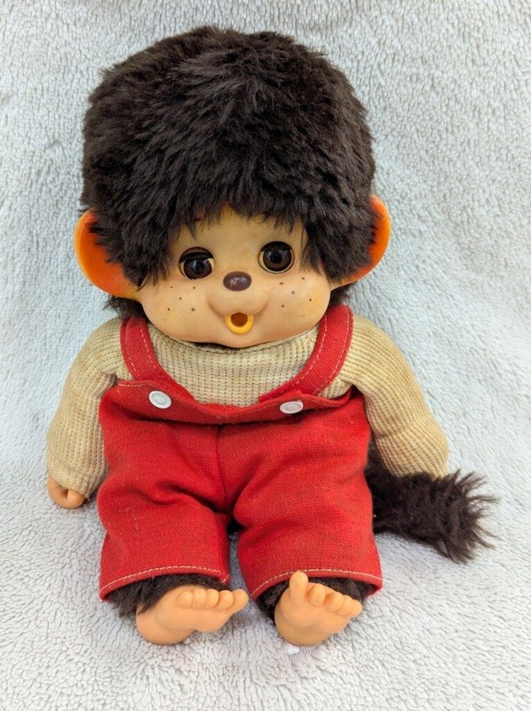 [タグ付き美品] TOHOまごころの人形 大助くん 赤のスタイ[昭和レトロ] TOHO物産 まごころの人形 大助 約30cm-通信販売