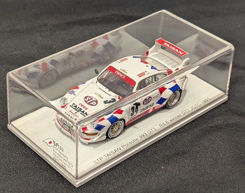 spark 1/43 STP TAISAN Porsche 993 GT2 - Rd.6 winner GT1 JGTC 1995 #34 34
