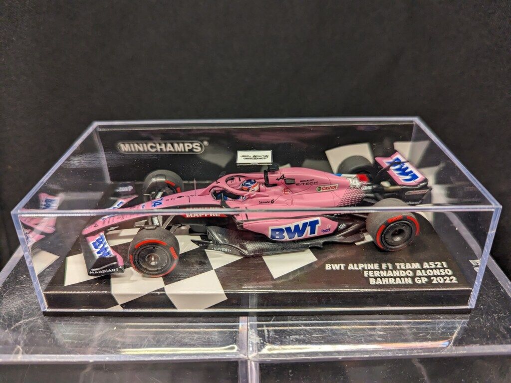 PMA 1/43 MINICHAMPS BWT アルピーヌ F1 チーム A522 フェルナンド・アロンソ バーレーンGP 2022