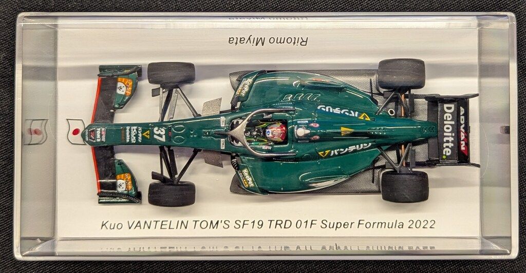 Spark model 1/43 SF19 No.37 Kuo VANTELIN TEAM TOMS TR 01F Super