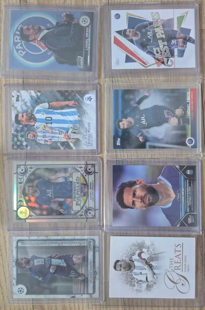 メッシ サッカー カード 8枚セット (Topps/クロム)