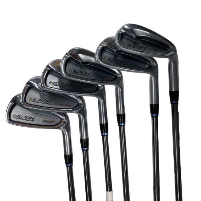 【中古】 エポンゴルフ株式会社 EPON AF-306 6S アイアンセット IR 純正特注シャフト (フレックスS) メンズ 男性用 右利き 右用 Dランク ゴルフクラブ