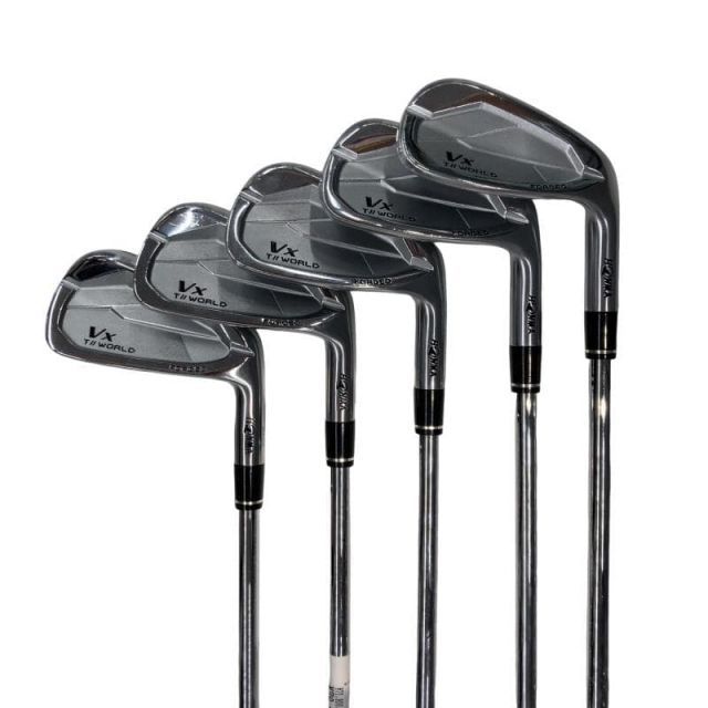 【中古】 本間ゴルフ TOUR WORLD Vx 5S アイアンセット IR 純正特注シャフト (フレックスS) メンズ 男性用 右利き 右用 Cランク ゴルフクラブ