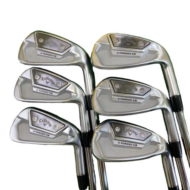 【中古】 キャロウェイ X FORGED CB(2021) 6S アイアンセット IR 純正特注シャフト (フレックスX) メンズ 男性用 右利き 右用 Cランク ゴルフクラブ
