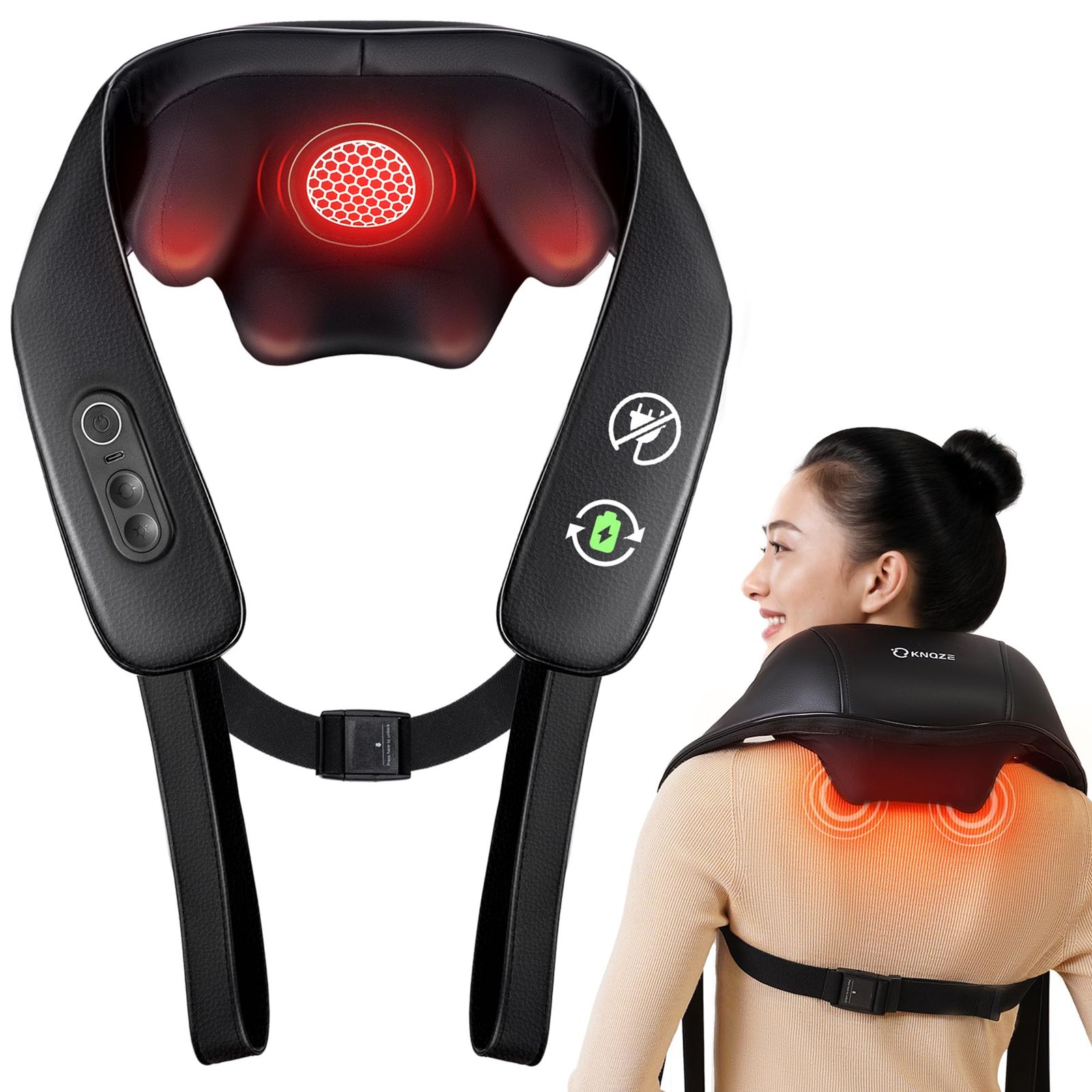 ☆新品☆KNQZE ネック 首 肩 リラクゼーション器 usb充電式 母の日