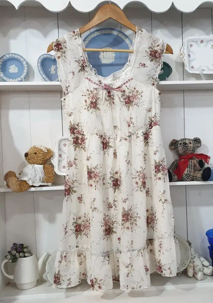 LEST ローズ(レ스트ローズ) フラワー シフォン ONE PIECE