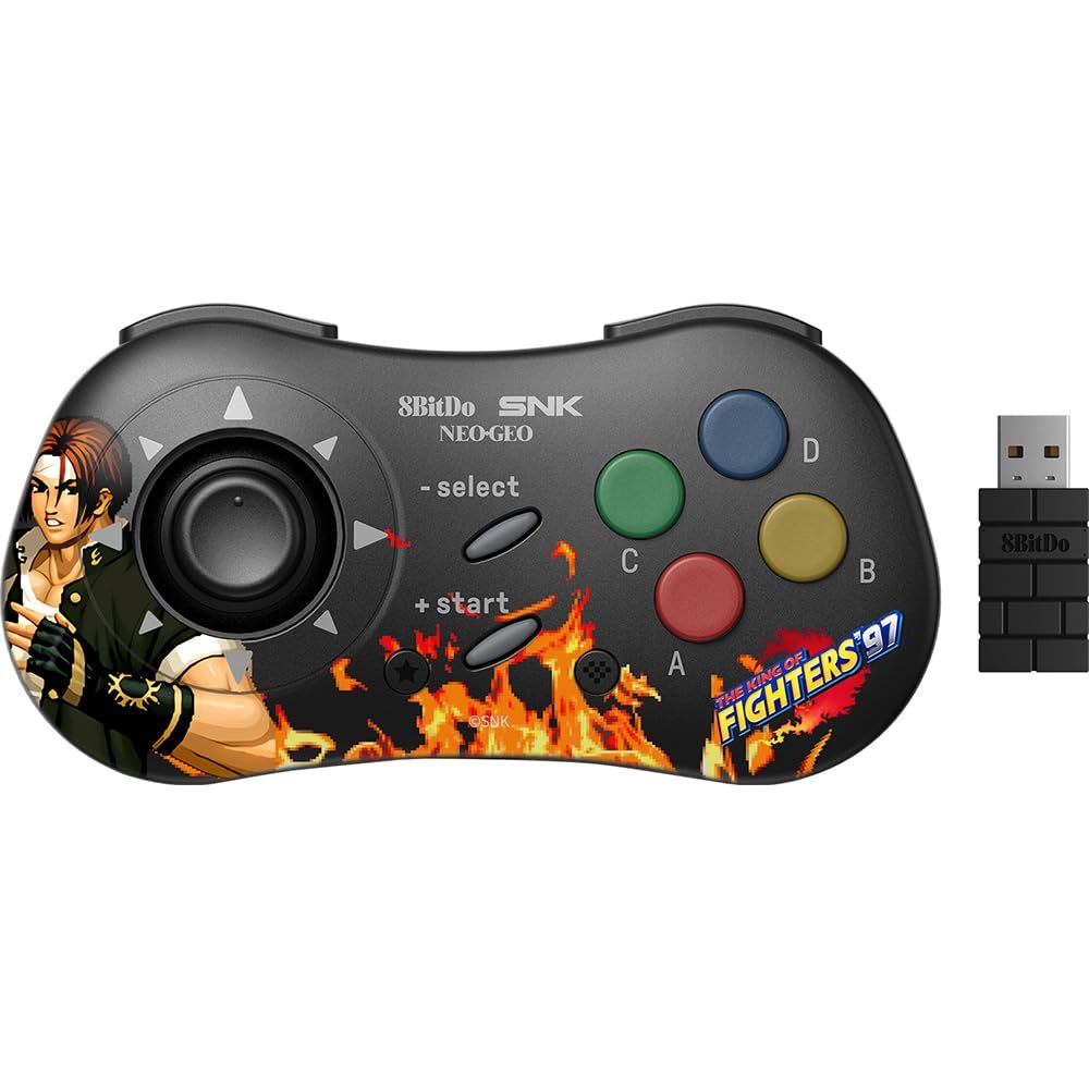 【ネオジオミニ/Android(9.0以上)/PC対応】8BitDo NEOGEO Wireless Controller Kyo Kusanagi [Kyo Kusanagi]