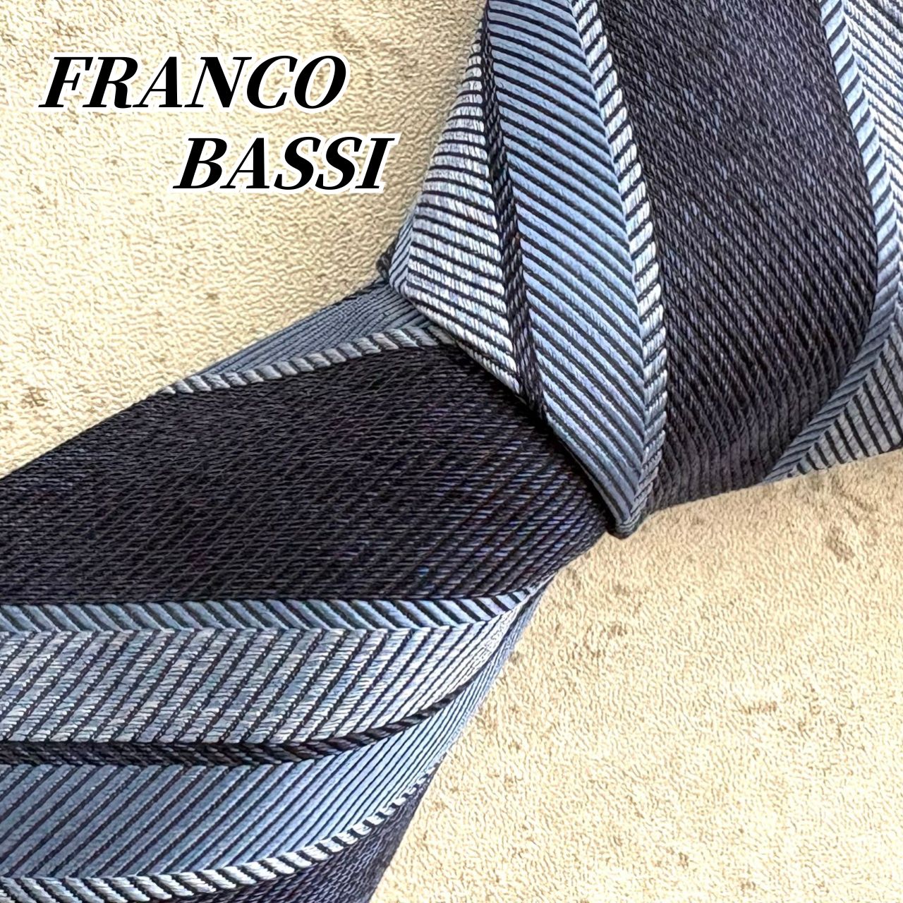 美品 ″FRANCO BASSI″ フランコバッシ ストライプ ブランドネクタイ 美品 ″FRANCO BASSI″ フランコバッシ ストライプ ブランドネクタイ