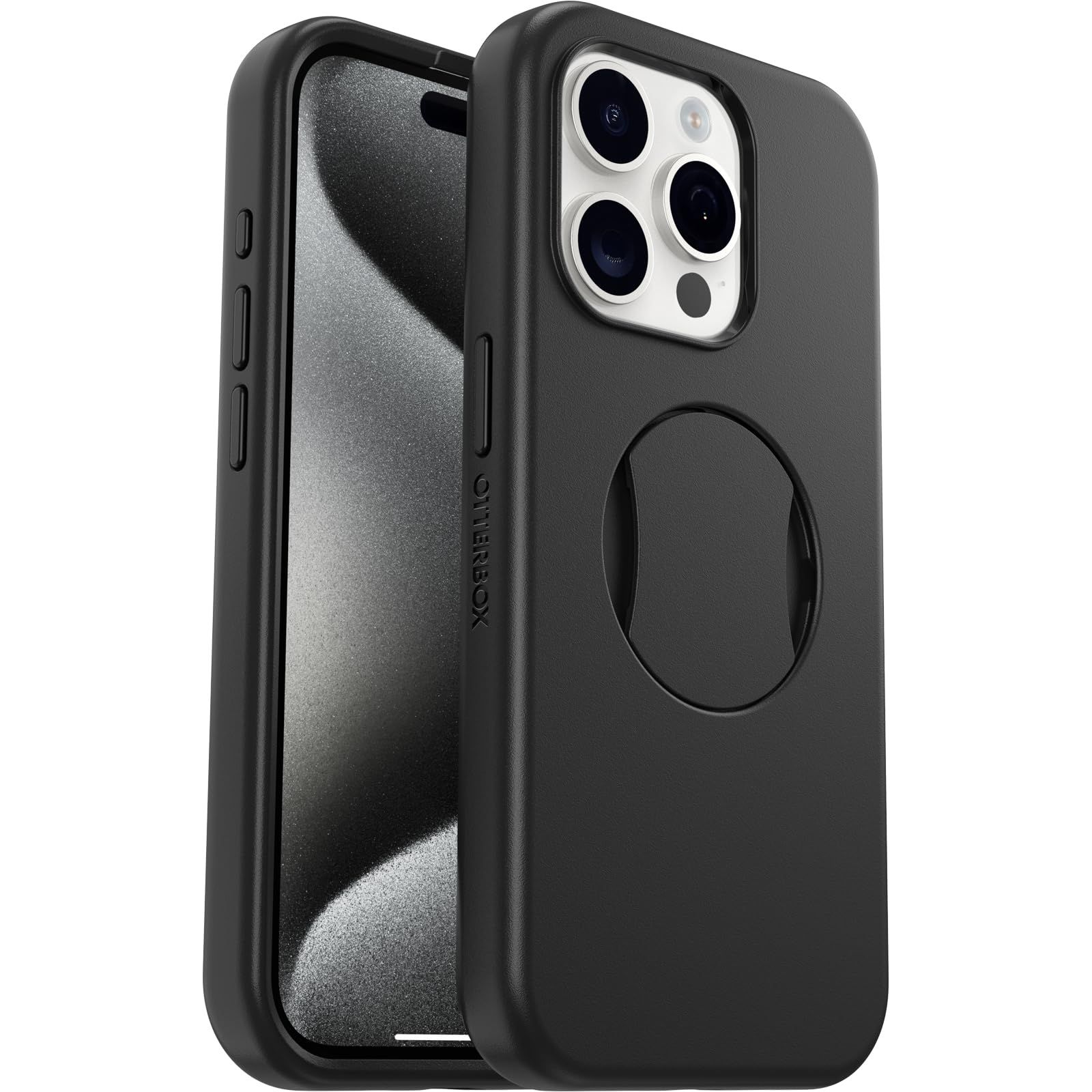 新品 OtterBox iPhone 15 Pro OTTER GRIP SYMMETRY (シンメトリー) 耐衝撃 Black